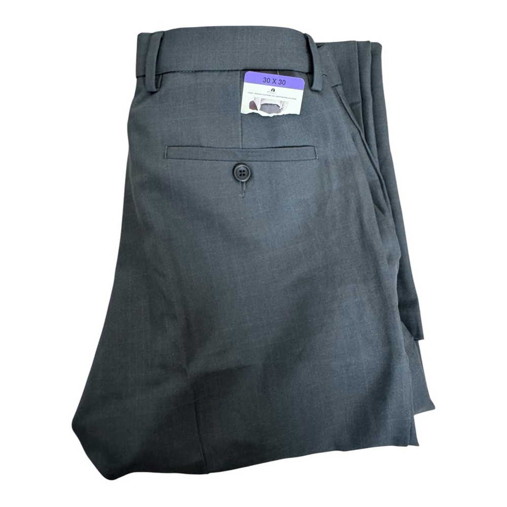 Kenneth Cole‎ Techni-Cole Performance Dress Pants - Slim Fit - Grey- 38x32